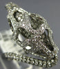 EXTRA LARGE 2.12CT WHITE & CHOCOLATE FANCY DIAMOND 18KT WHITE & BLACK GOLD RING