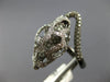 EXTRA LARGE 2.12CT WHITE & CHOCOLATE FANCY DIAMOND 18KT WHITE & BLACK GOLD RING