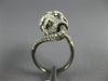 EXTRA LARGE 2.12CT WHITE & CHOCOLATE FANCY DIAMOND 18KT WHITE & BLACK GOLD RING