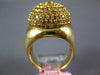 EXTRA LARGE 2.72CT INTENSE FANCY YELLOW DIAMOND 18KT YELLOW GOLD DOME SHAPE RING