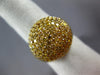 EXTRA LARGE 2.72CT INTENSE FANCY YELLOW DIAMOND 18KT YELLOW GOLD DOME SHAPE RING