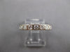 ESTATE CARTIER .52CT DIAMOND PLATINUM SQUARE 3/4 ETERNITY ANNIVERSARY LOVE RING