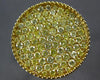 ESTATE LARGE 2.31CT FANCY YELLOW DIAMOND 18K YELLOW GOLD INVISIBLE CIRCULAR RING