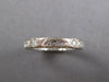 ESTATE CARTIER .52CT DIAMOND PLATINUM SQUARE 3/4 ETERNITY ANNIVERSARY LOVE RING