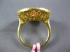 ESTATE LARGE 2.31CT FANCY YELLOW DIAMOND 18K YELLOW GOLD INVISIBLE CIRCULAR RING