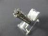 ESTATE 1.0CT DIAMOND 14K WHITE GOLD 3D CLASSIC ROUND HALO FLOWER ENGAGEMENT RING