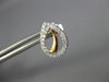 ESTATE .38CT DIAMOND 18KT WHITE & ROSE GOLD LOVE KNOT PEAR SHAPE STUD EARRINGS
