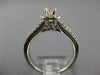 ESTATE 1.0CT DIAMOND 14K WHITE GOLD 3D CLASSIC ROUND HALO FLOWER ENGAGEMENT RING