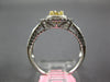 GIA 1.14CT WHITE & FANCY YELLOW DIAMOND 18KT TWO TONE GOLD OVAL ENGAGEMENT RING