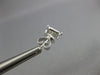 ESTATE .40CT DIAMOND 18KT WHITE GOLD 3D CLUSTER SQUARE CLASSIC STUD EARRINGS