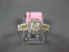 GIA .85CT MULTI COLOR DIAMOND 18KT TRI COLOR GOLD 3D CUSHION CUT ENGAGEMENT RING