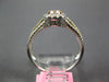 GIA .85CT MULTI COLOR DIAMOND 18KT TRI COLOR GOLD 3D CUSHION CUT ENGAGEMENT RING