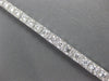 3.61CT DIAMOND 18KT WHITE GOLD CLASSIC SQUARE FILIGREE MILGRAIN TENNIS BRACELET