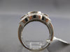 ESTATE 2.34CT DIAMOND & AAA IOLITE 14KT YELLOW GOLD 3D 3 STONE ANNIVERSARY RING