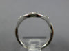 ESTATE LARGE .60CT DIAMOND 14KT WHITE GOLD 3D CLASSIC FLOWER MULTI LEAF FUN RING