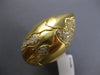 ESTATE EXTRA LARGE 1.50CT DIAMOND 18KT YELLOW GOLD 3D CLASSIC TEAR DROP FUN RING