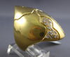 ESTATE EXTRA LARGE 1.50CT DIAMOND 18KT YELLOW GOLD 3D CLASSIC TEAR DROP FUN RING
