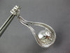EXTRA LARGE 3.45CT DIAMOND & AAA SOUTH SEA PEARL 18KT WHITE GOLD 3D EARRINGS