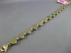 WIDE .48CT DIAMOND 14K 2 TONE GOLD ETOILE CIRCULAR MATTE & SHINY TENNIS BRACELET