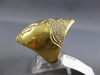 ESTATE EXTRA LARGE 1.50CT DIAMOND 18KT YELLOW GOLD 3D CLASSIC TEAR DROP FUN RING