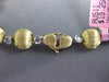 WIDE .48CT DIAMOND 14K 2 TONE GOLD ETOILE CIRCULAR MATTE & SHINY TENNIS BRACELET