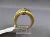 ESTATE EXTRA LARGE 1.50CT DIAMOND 18KT YELLOW GOLD 3D CLASSIC TEAR DROP FUN RING