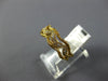 ESTATE .09CT DIAMOND 18KT YELLOW GOLD 3D MULTI LEAF FILIGREE ANNIVERSARY RING