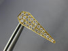 LARGE .74CT DIAMOND 18KT YELLOW GOLD PAVE TRIANGULAR PENTAGON HANGING EARRINGS