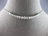 LARGE & LONG 2.0CT DIAMOND 14KT WHITE GOLD GRADUATING JOURNEY FLEXIBLE NECKLACE