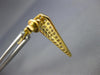 LARGE .74CT DIAMOND 18KT YELLOW GOLD PAVE TRIANGULAR PENTAGON HANGING EARRINGS