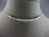 LARGE & LONG 2.0CT DIAMOND 14KT WHITE GOLD GRADUATING JOURNEY FLEXIBLE NECKLACE