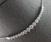 LARGE & LONG 2.0CT DIAMOND 14KT WHITE GOLD GRADUATING JOURNEY FLEXIBLE NECKLACE