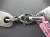ESTATE LARGE .85CT DIAMOND 14KT WHITE GOLD MATTE & SHINY MULTI LINK FUN BRACELET