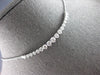 LARGE & LONG 2.0CT DIAMOND 14KT WHITE GOLD GRADUATING JOURNEY FLEXIBLE NECKLACE