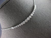 LARGE & LONG 2.0CT DIAMOND 14KT WHITE GOLD GRADUATING JOURNEY FLEXIBLE NECKLACE