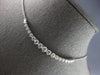 LARGE & LONG 2.0CT DIAMOND 14KT WHITE GOLD GRADUATING JOURNEY FLEXIBLE NECKLACE