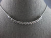 LARGE & LONG 2.0CT DIAMOND 14KT WHITE GOLD GRADUATING JOURNEY FLEXIBLE NECKLACE