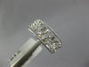 ESTATE WIDE .22CT DIAMOND 18KT WHITE GOLD 3D MULTI FLOWER FILIGREE FUN RING