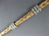 ESTATE 1.08CT DIAMOND 14KT WHITE AND ROSE GOLD 3D THREE ROW MESH TENNIS BRACELET