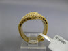 ESTATE LARGE 1.36CT DIAMOND 18KT YELLOW GOLD 3D MULTI V SHAPE STACKABLE FUN RING