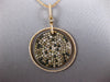 LARGE 2.38CT WHITE & MULTI COLOR DIAMOND 18KT ROSE GOLD 3D CIRCULAR FUN PENDANT