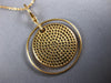 LARGE 2.38CT WHITE & MULTI COLOR DIAMOND 18KT ROSE GOLD 3D CIRCULAR FUN PENDANT