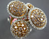 EXTRA LARGE 3.17CT WHITE & PINK DIAMOND 18KT ROSE GOLD CLUSTER DOME SHAPE RING