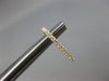 ESTATE .27CT DIAMOND 14KT ROSE GOLD 3D CLASSIC OVAL HUGGIE HANGING EARRINGS
