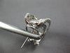 ESTATE 1.20CT WHITE & MOCHA DIAMOND 14KT WHITE GOLD 3D CLIP ON HANGING EARRINGS