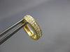 ESTATE .62CT DIAMOND 18KT YELLOW GOLD 3D CLASSIC 2 ROW OVAL HUGGIE EARRINGS