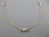 .30CT DIAMOND 14KT WHITE & ROSE GOLD BEZEL INSIDE OUT BY THE YARD LOVE NECKLACE