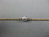 .30CT DIAMOND 14KT WHITE & ROSE GOLD BEZEL INSIDE OUT BY THE YARD LOVE NECKLACE