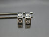 0.25CT DIAMOND 14K WHITE GOLD ROUND 3 STONE ETOILE HEXAGON HUGGIE EARRINGS #27865
