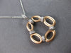 0.35CT DIAMOND 14K WHITE & ROSE GOLD 3D FLOWER MULTI OVAL FLOATING PENDANT #27903